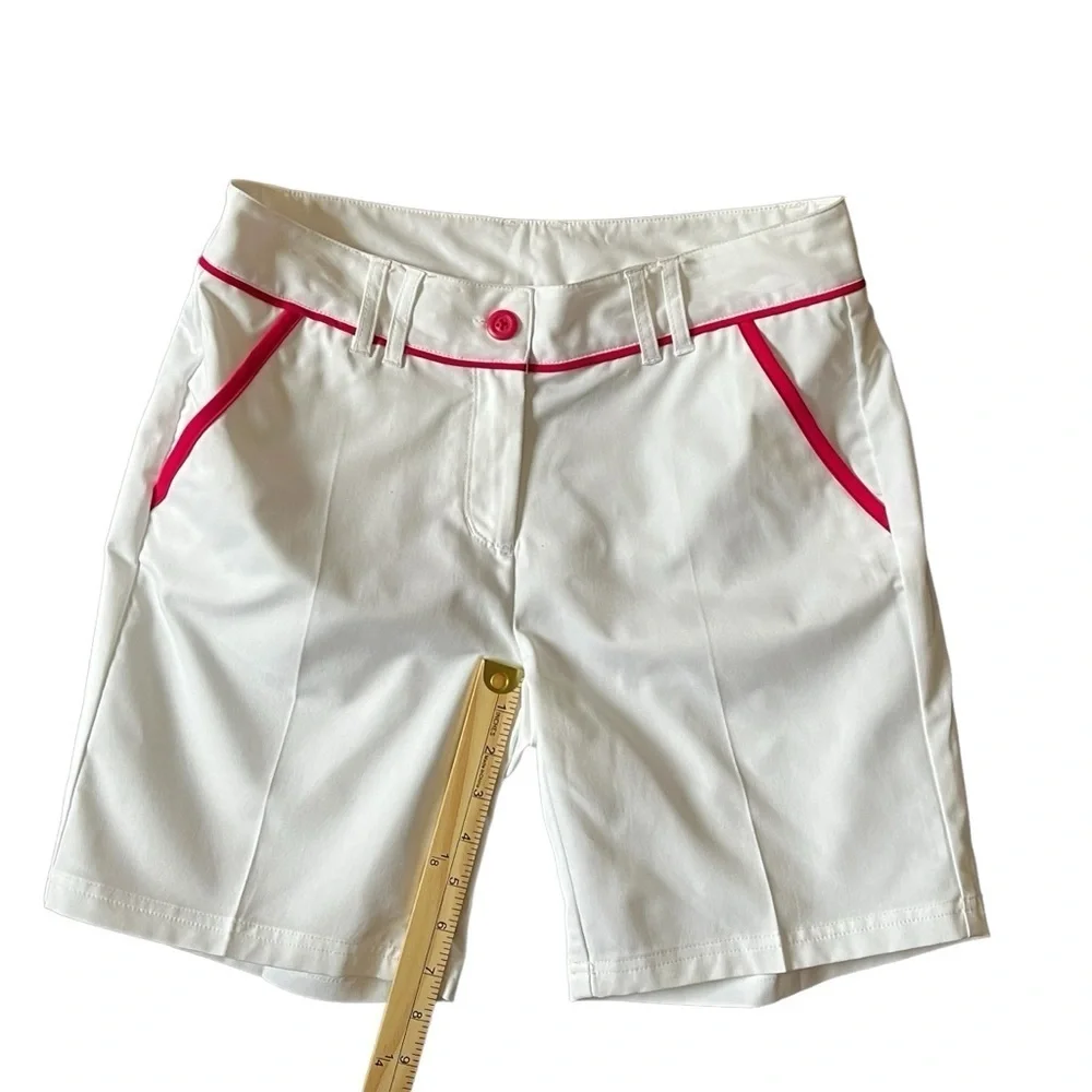 Fila Sport Golf Shorts White & Pink Women's Size 6